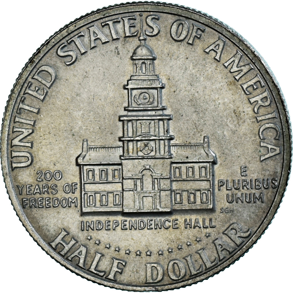 Coin, United States, Kennedy Half Dollar, Half Dollar, 1976, San Francisco