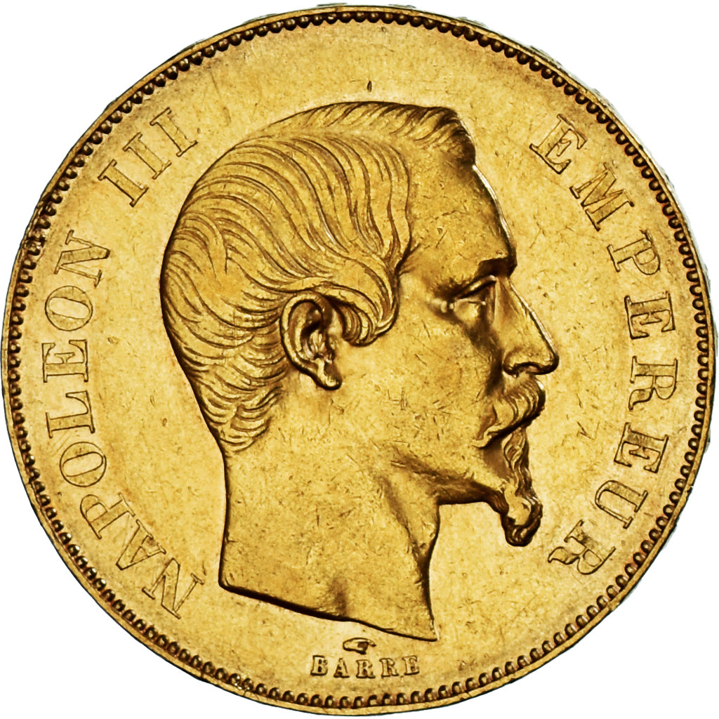Münze, Frankreich, Napoleon III, 50 Francs, 1856, Paris, SS+, Gold, KM:785.1