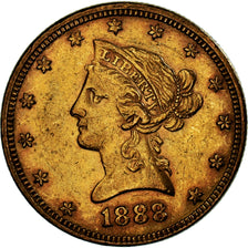 Coin, United States, $10, Eagle, 1888, Philadelphia, AU(50-53), Gold