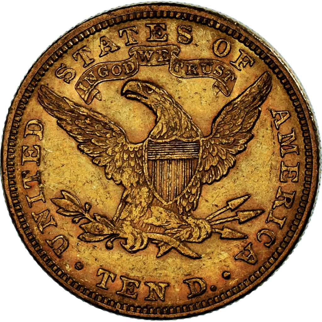 Coin, United States, $10, Eagle, 1888, Philadelphia, AU(50-53), Gold