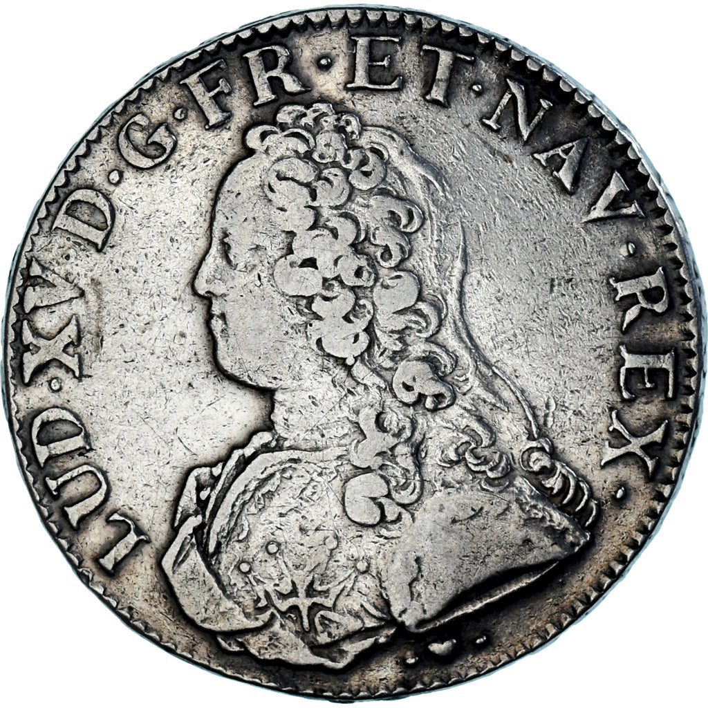 Moneda, Francia, Louis XV, Écu aux branches d'olivier, Ecu, 1739, Strasbourg