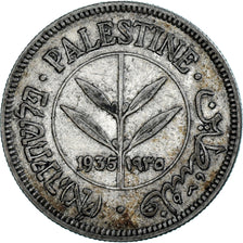 Coin, Palestine, 50 Mils, 1935, EF(40-45), Silver, KM:6