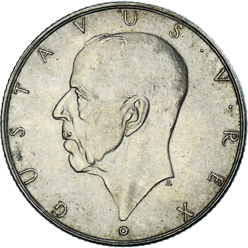 Coin, Sweden, Gustaf V, 2 Kronor, 1938, MS(60-62), Silver, KM:807