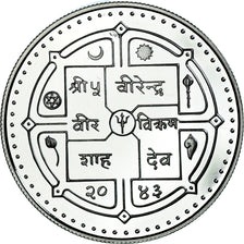 Coin, Nepal, SHAH DYNASTY, Birendra Bir Bikram, 250 Rupee, 1986, MS(64), Silver