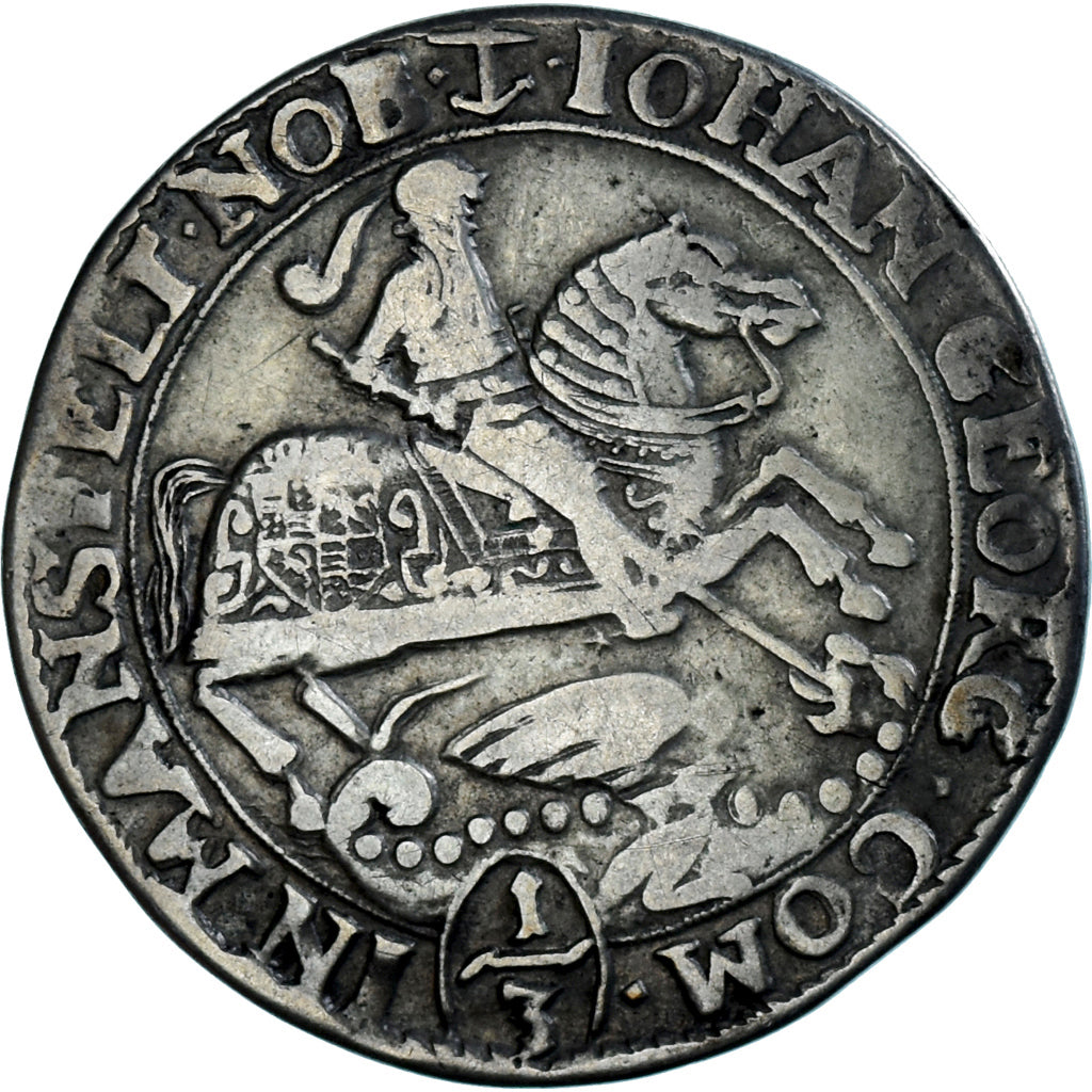 Coin, German States, MANSFELD-EISLEBEN, 1/3 Thaler, 1/2 Gulden, 1669, Eisleben