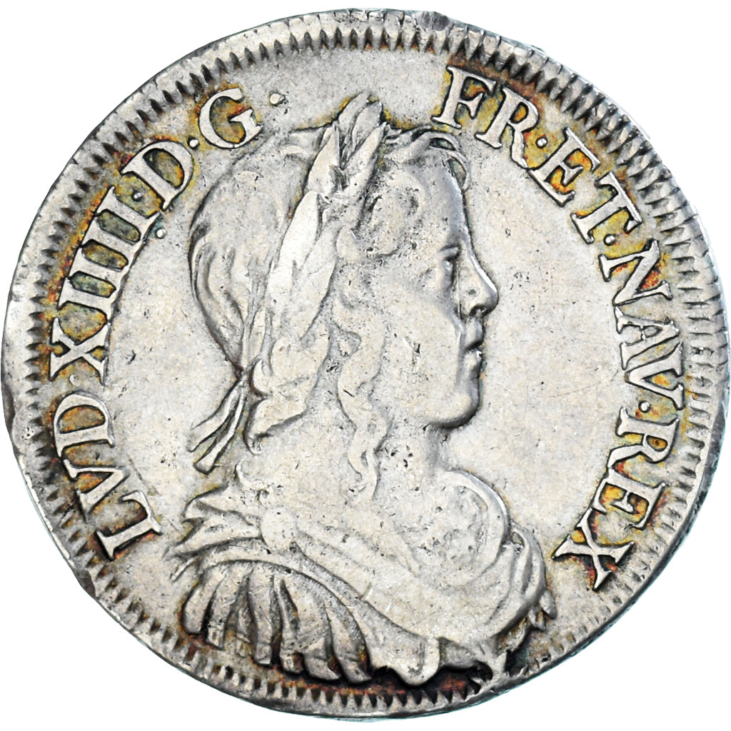 Monnaie, France, Louis XIV, 1/2 Écu à la mèche longue, 1/2 Ecu, 1648, Paris