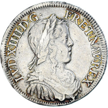 Monnaie, France, Louis XIV, 1/2 Écu à la mèche longue, 1/2 Ecu, 1648, Paris