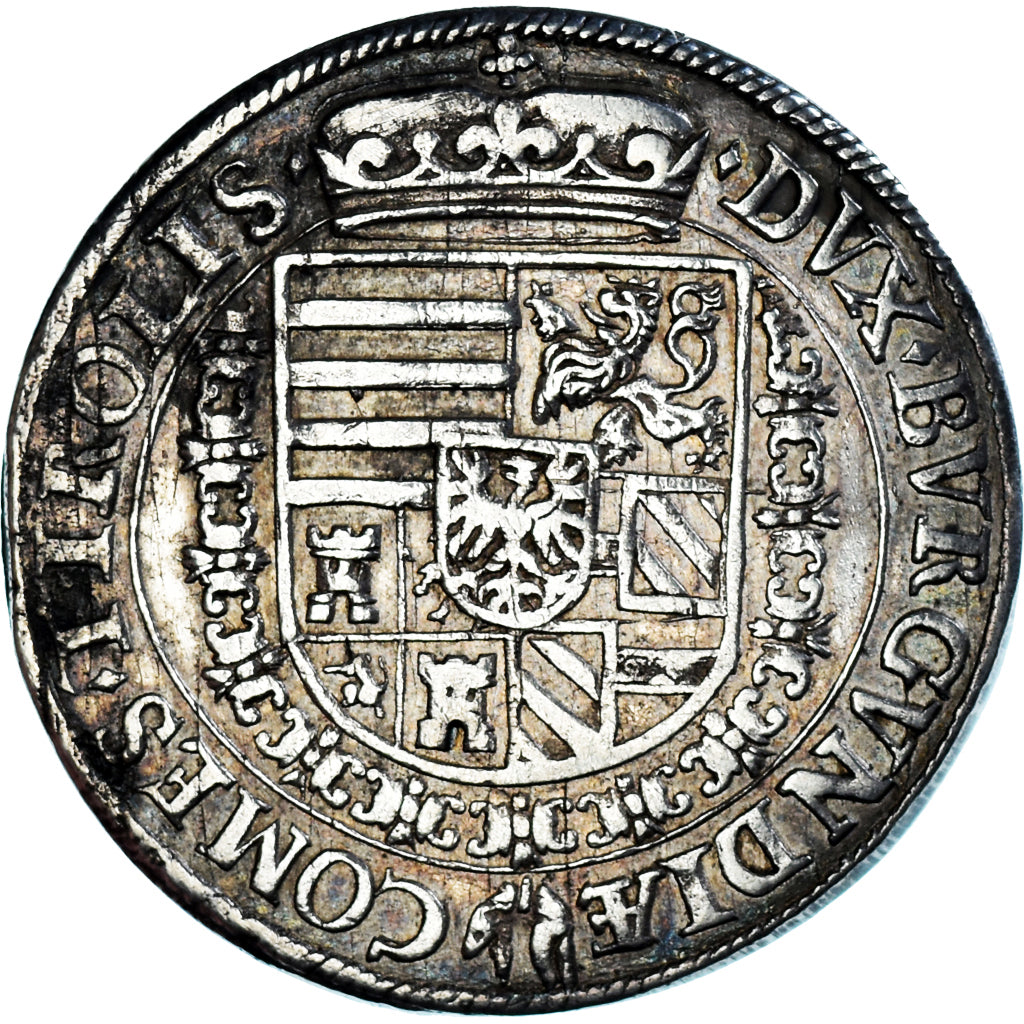 Moneta, Austria, Tyrol, Ferdinand I, Thaler, Hall, BB, Argento