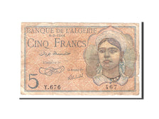 Algeria, 5 Francs, 1944, 1944-02-08, KM:94a, VF(20-25)