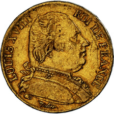 Coin, France, Louis XVIII, 20 Francs, 1815/4, Bordeaux, VF(30-35), Gold