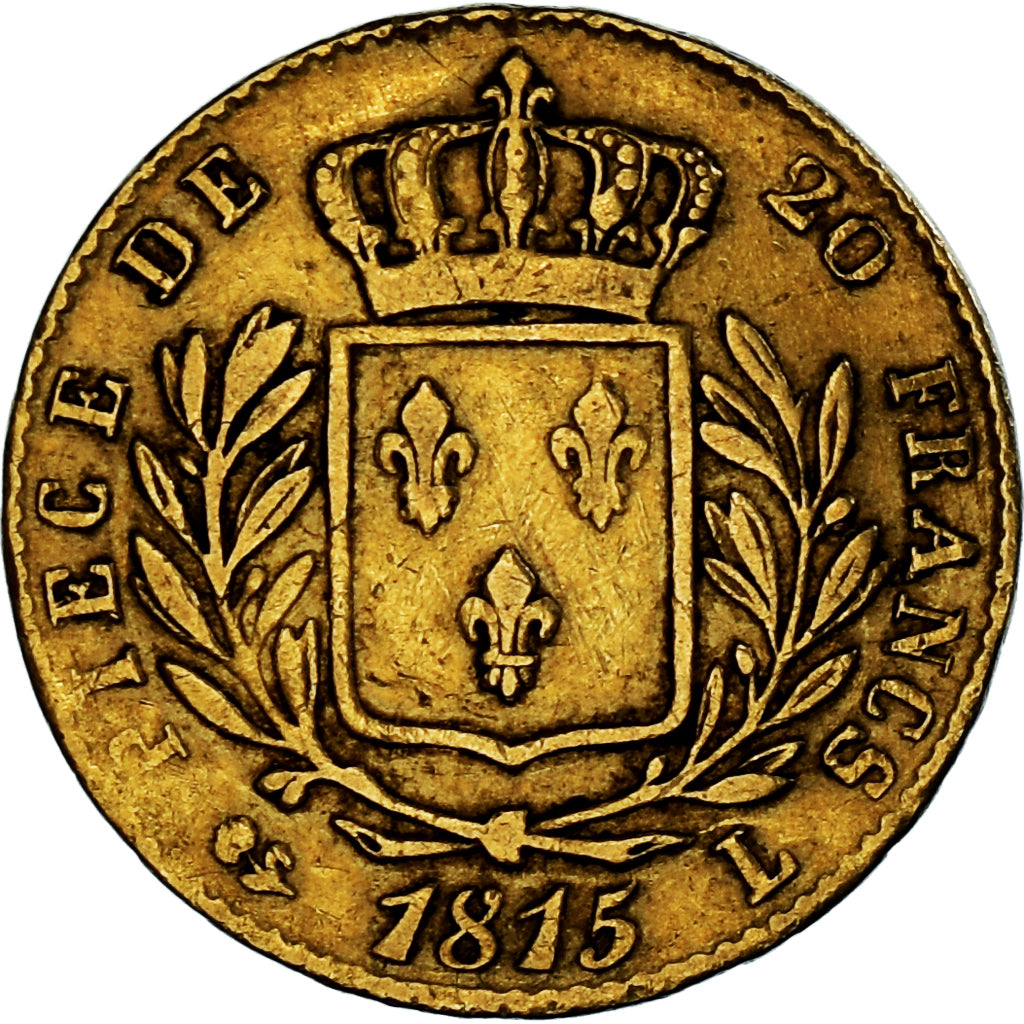 Münze, Frankreich, Louis XVIII, Louis XVIII, 20 Francs, 1815, Bayonne, SS