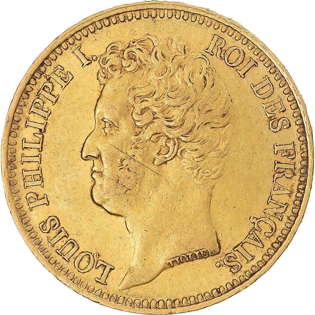 Coin, France, Louis-Philippe, 20 Francs, 1831, Paris, EF(40-45), Gold, KM:739.1