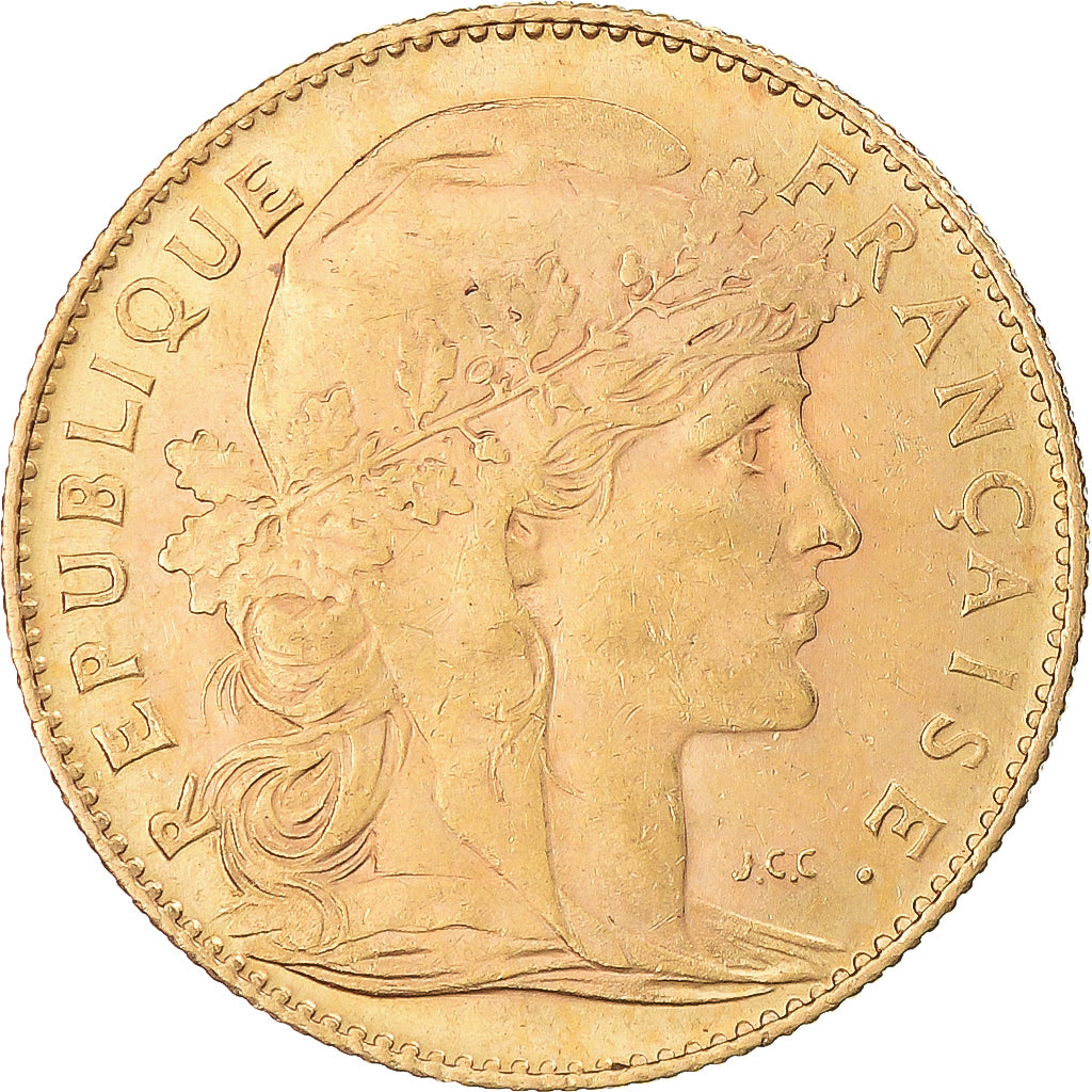 Coin, France, Marianne, 10 Francs, 1906, Paris, AU(55-58), Gold, KM:846