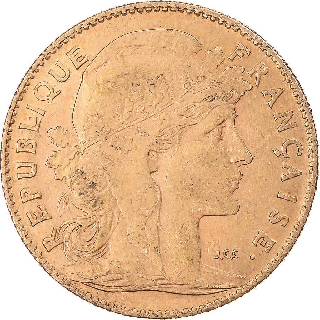 Monnaie, France, Marianne, 10 Francs, 1910, Paris, Coq, TTB+, Or, Gadoury:1017