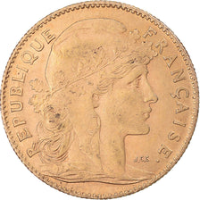 Monnaie, France, Marianne, 10 Francs, 1910, Paris, Coq, TTB+, Or, Gadoury:1017