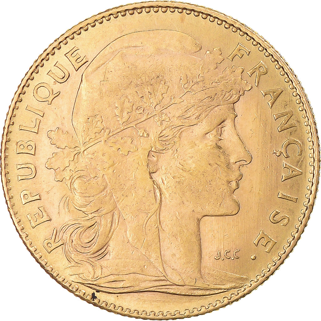 Monnaie, France, Marianne, 10 Francs, 1910, Paris, Coq, TTB+, Or, Gadoury:1017