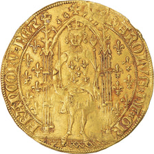 Moneda, Francia, Charles V, Franc à pied, MBC+, Oro, Duplessy:360