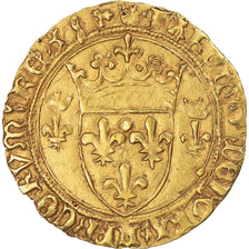 Coin, France, Charles VII, Écu d'or à la couronne, 1422-1461, Limoges