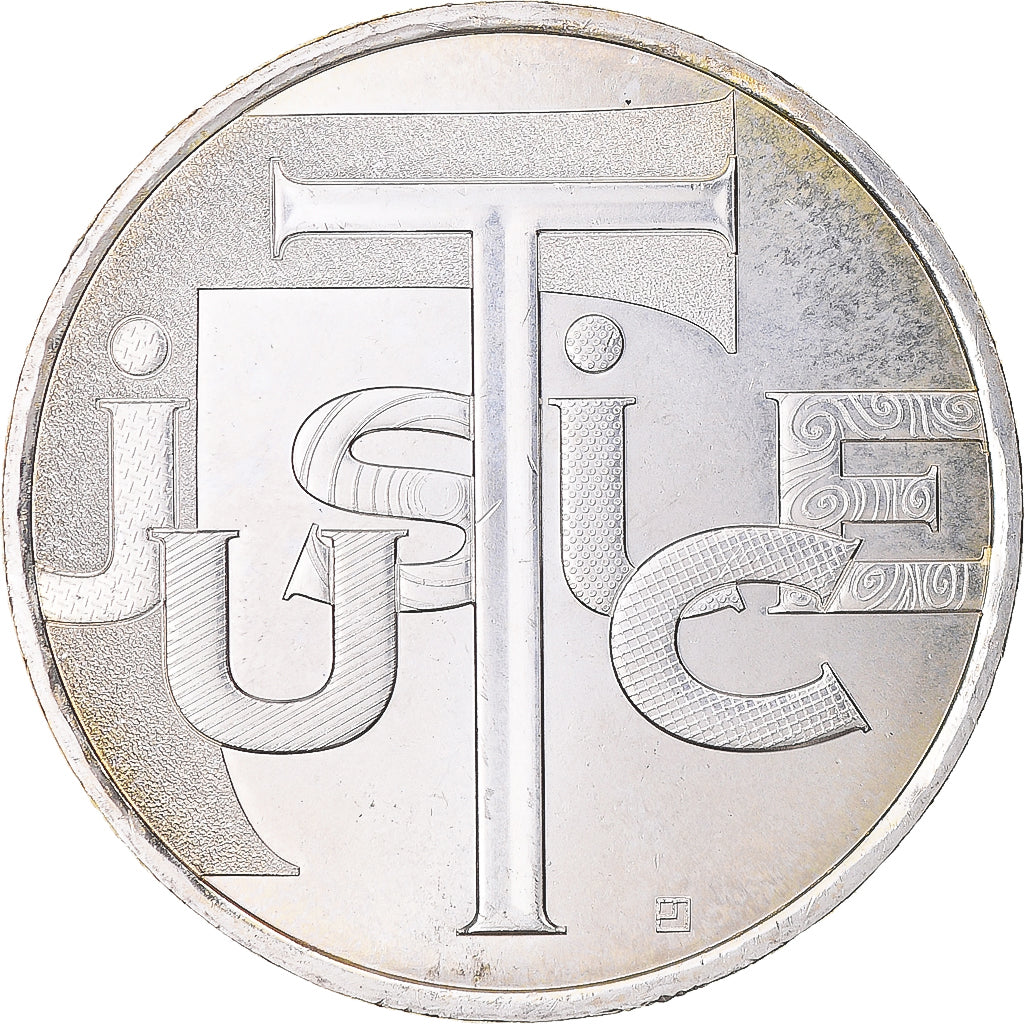 France, 25 Euro, Justice, 2013, Paris, MS(63), Silver