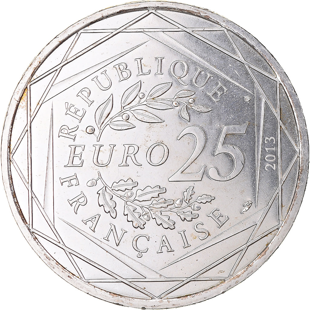 France, 25 Euro, Respect, 2013, Paris, SPL, Argent