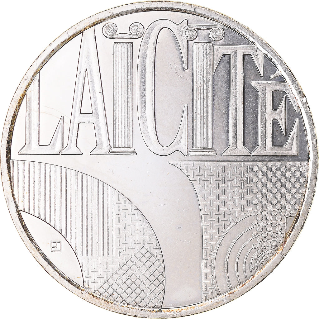 France, 25 Euro, Laicité, 2013, Paris, MS(63), Silver