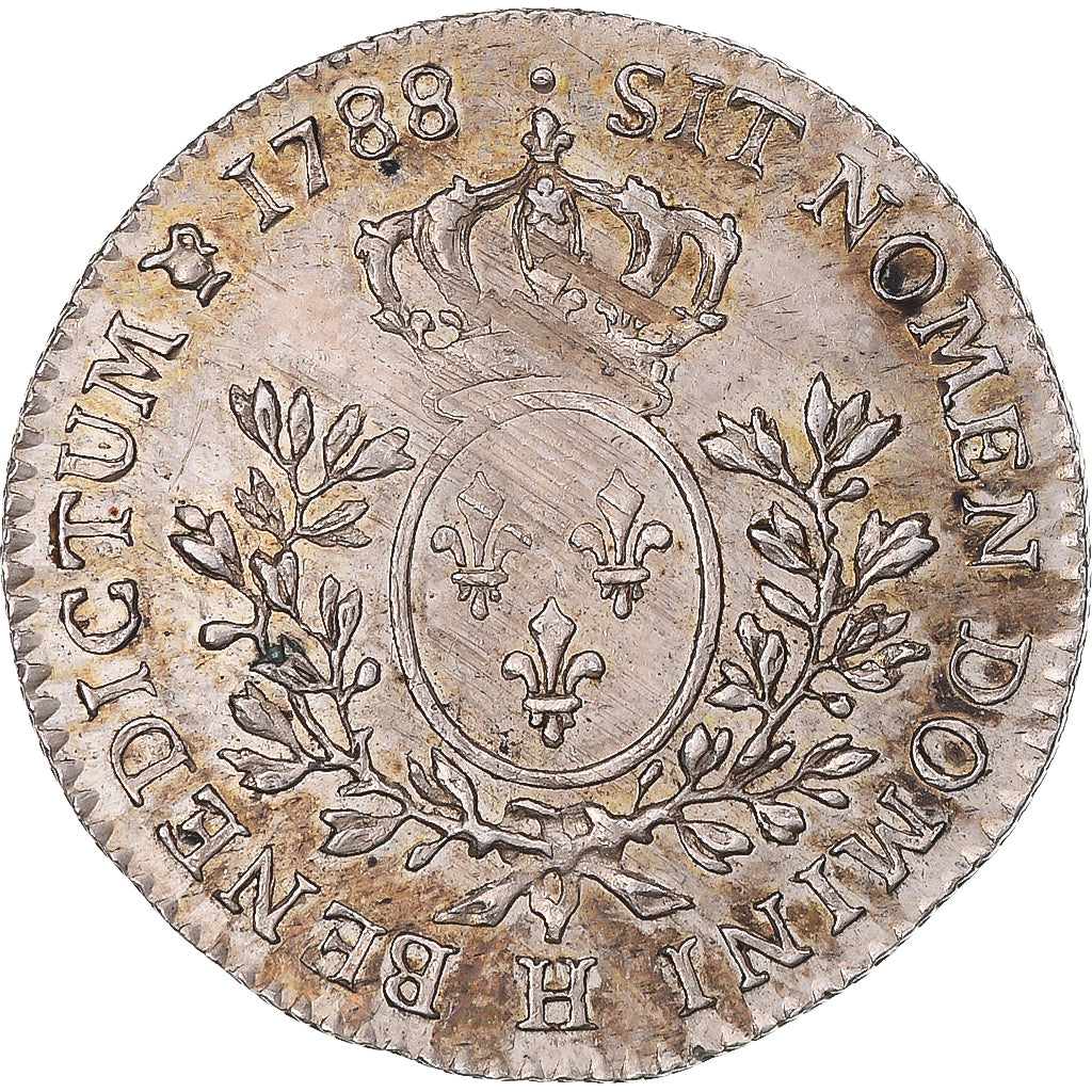 Coin, France, Louis XVI, 1/5 Écu, 24 Sols, 1/5 ECU, 1788, La Rochelle