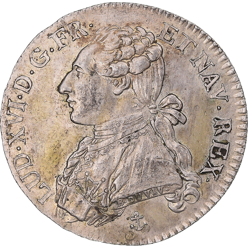 Moneta, Francja, Louis XVI, 1/5 Écu, 24 Sols, 1/5 ECU, 1788, La Rochelle