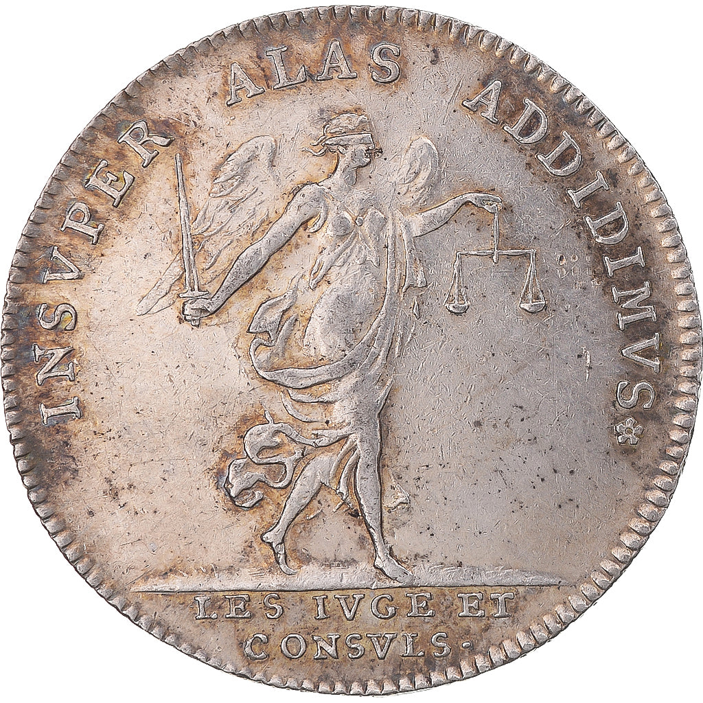 France, Jeton, Royal, Louis XV, Les Juges et Consuls, History, TTB, Argent