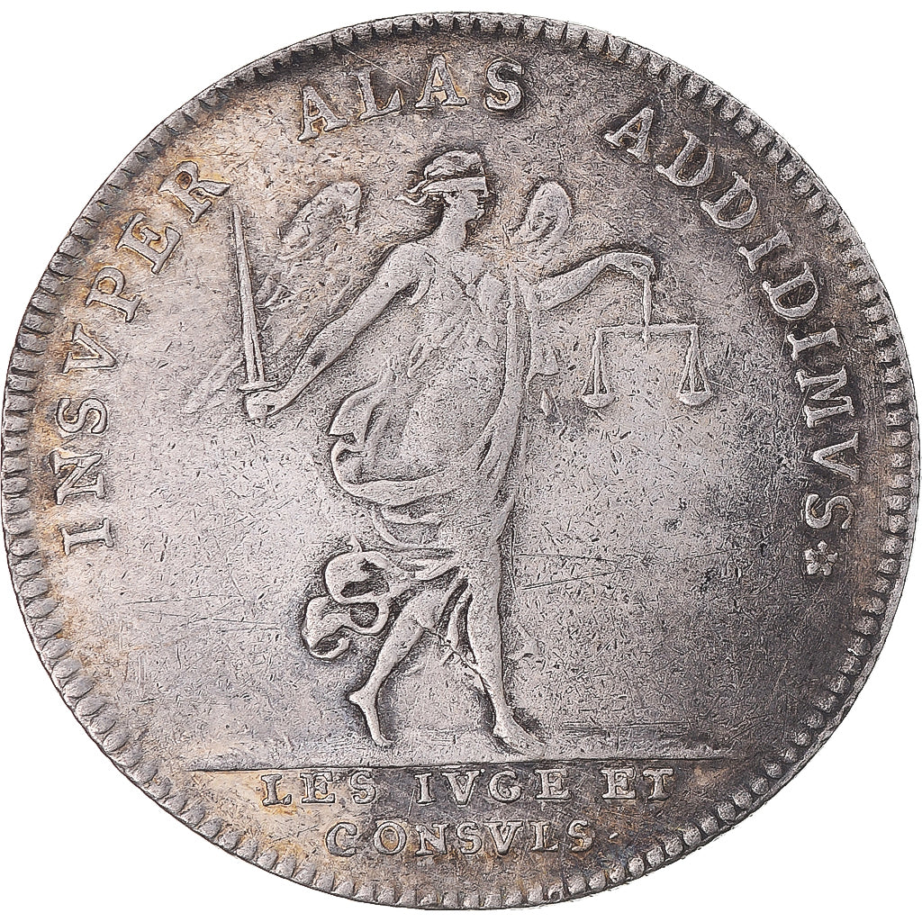 France, Jeton, Royal, Louis XV, Les Juges et Consuls, History, TTB, Argent