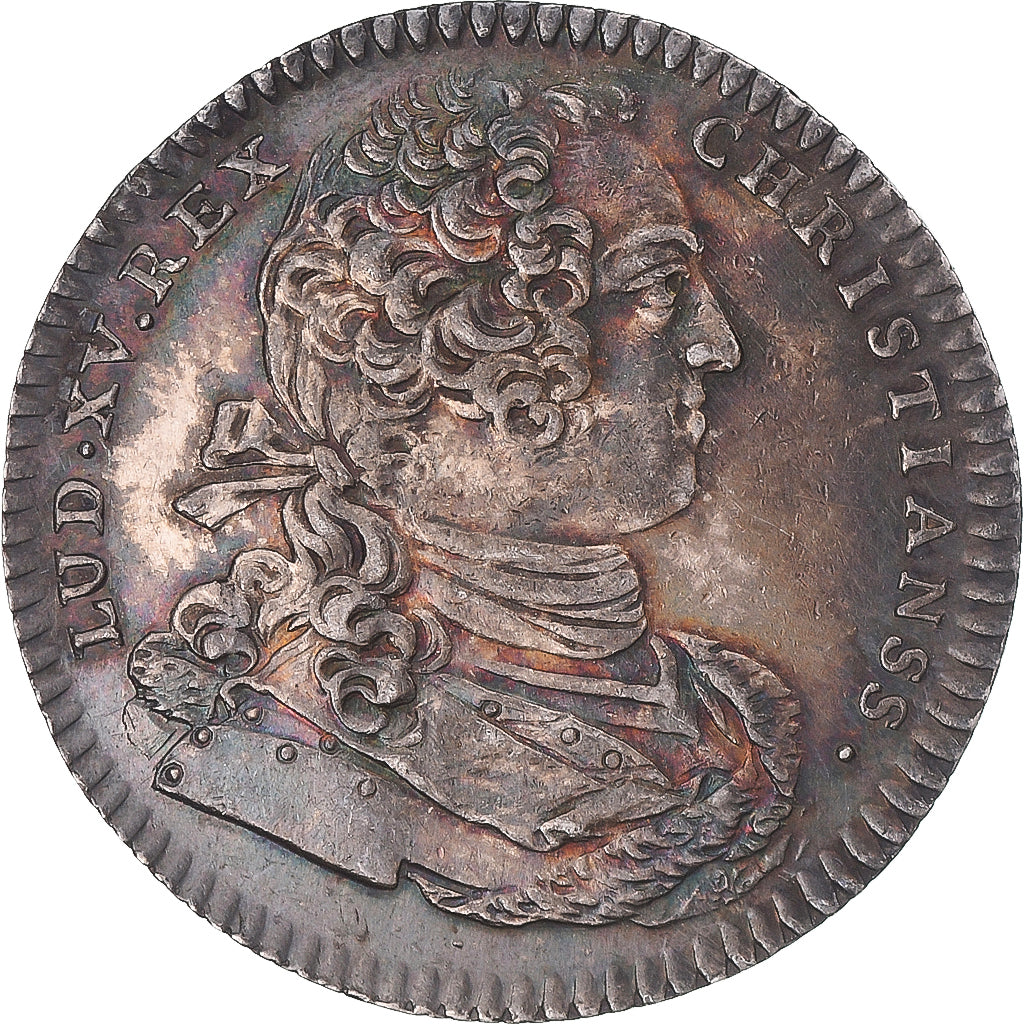 France, Token, Louis XV, Bâtiments du Roi, MS(63), Silver, Feuardent:3096
