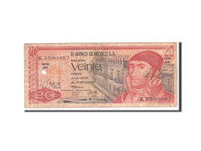 Banknote, Mexico, 20 Pesos, 1973, 1973-07-18, KM:64b, AU(50-53)