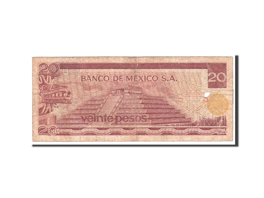 Banknote, Mexico, 20 Pesos, 1973, 1973-07-18, KM:64b, AU(50-53)