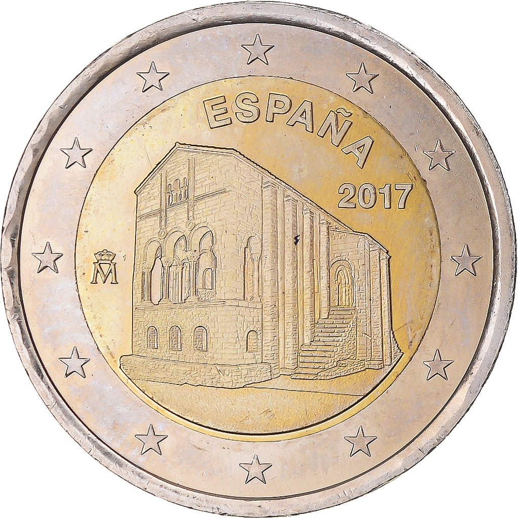 Spain, 2 Euro, Églises du royaume des Asturies, 2017, MS(64), Bi-Metallic