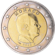 Monaco, 2 Euro, Prince Albert, 2012, Paris, EF(40-45), Bi-Metallic, Gadoury:MC