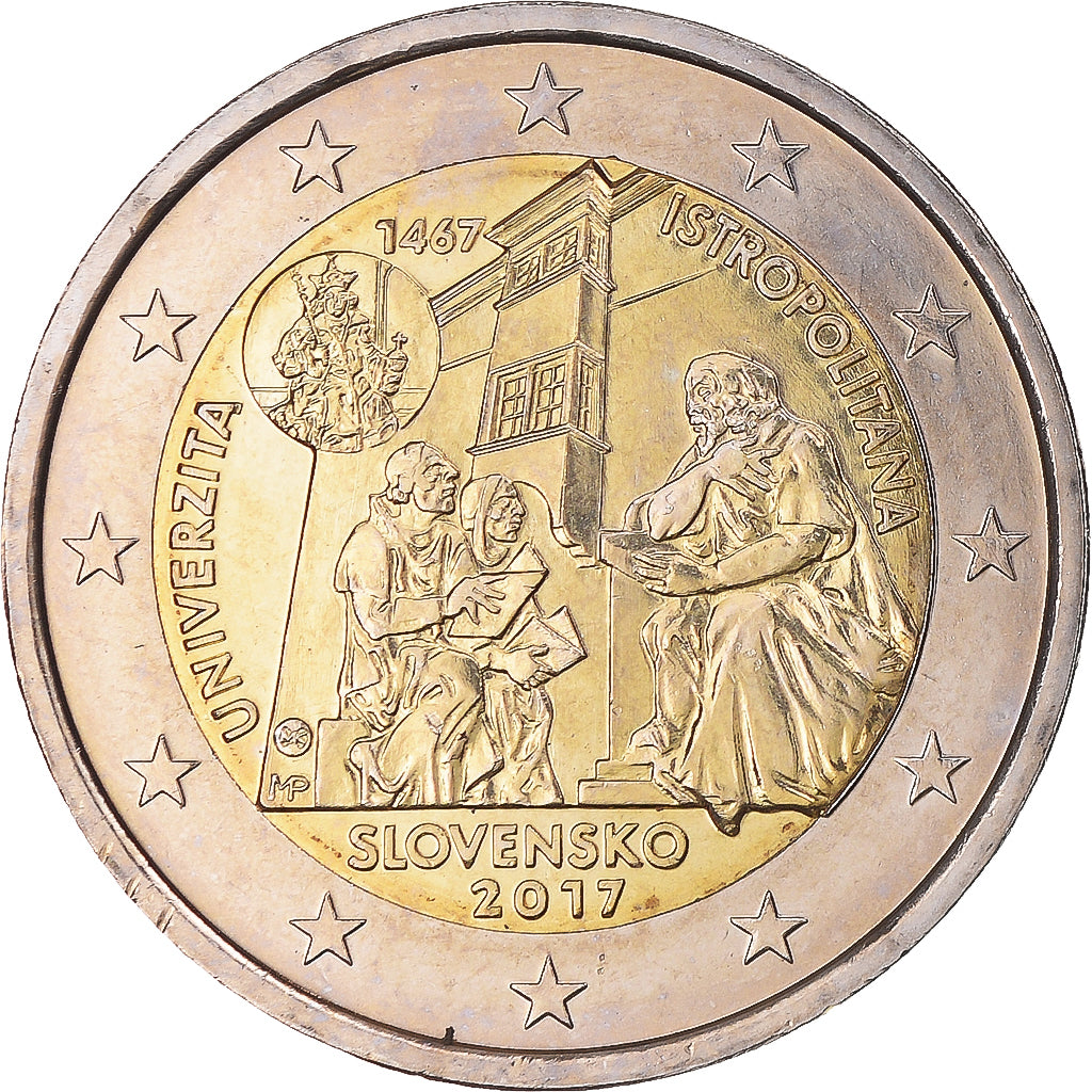 Slovakia, 2 Euro, Université Istropolitana, 2017, Kremnica, MS(64)