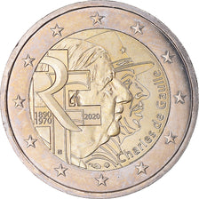 France, 2 Euro, Charles De Gaulle, 2020, MS(63), Bi-Metallic, KM:New