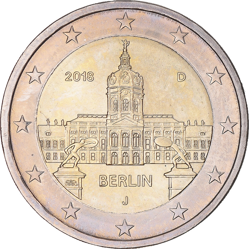 GERMANY - FEDERAL REPUBLIC, 2 Euro, Berlin, 2018, Hambourg, MS(63), Bi-Metallic