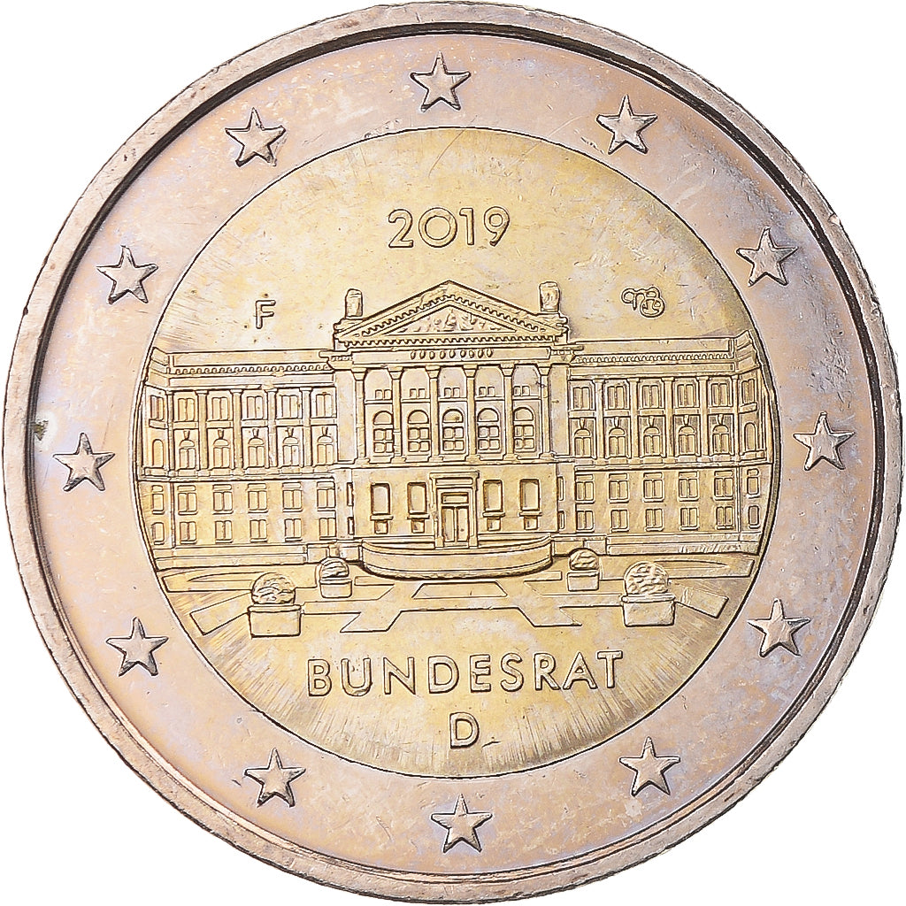 GERMANIA - REPUBBLICA FEDERALE, 2 Euro, Bundesrat, 2019, Stuttgart, SPL