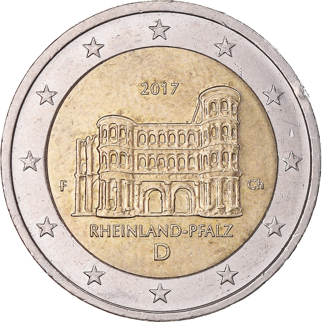 GERMANY - FEDERAL REPUBLIC, 2 Euro, Rhénanie-Palatinat, 2017, Stuttgart