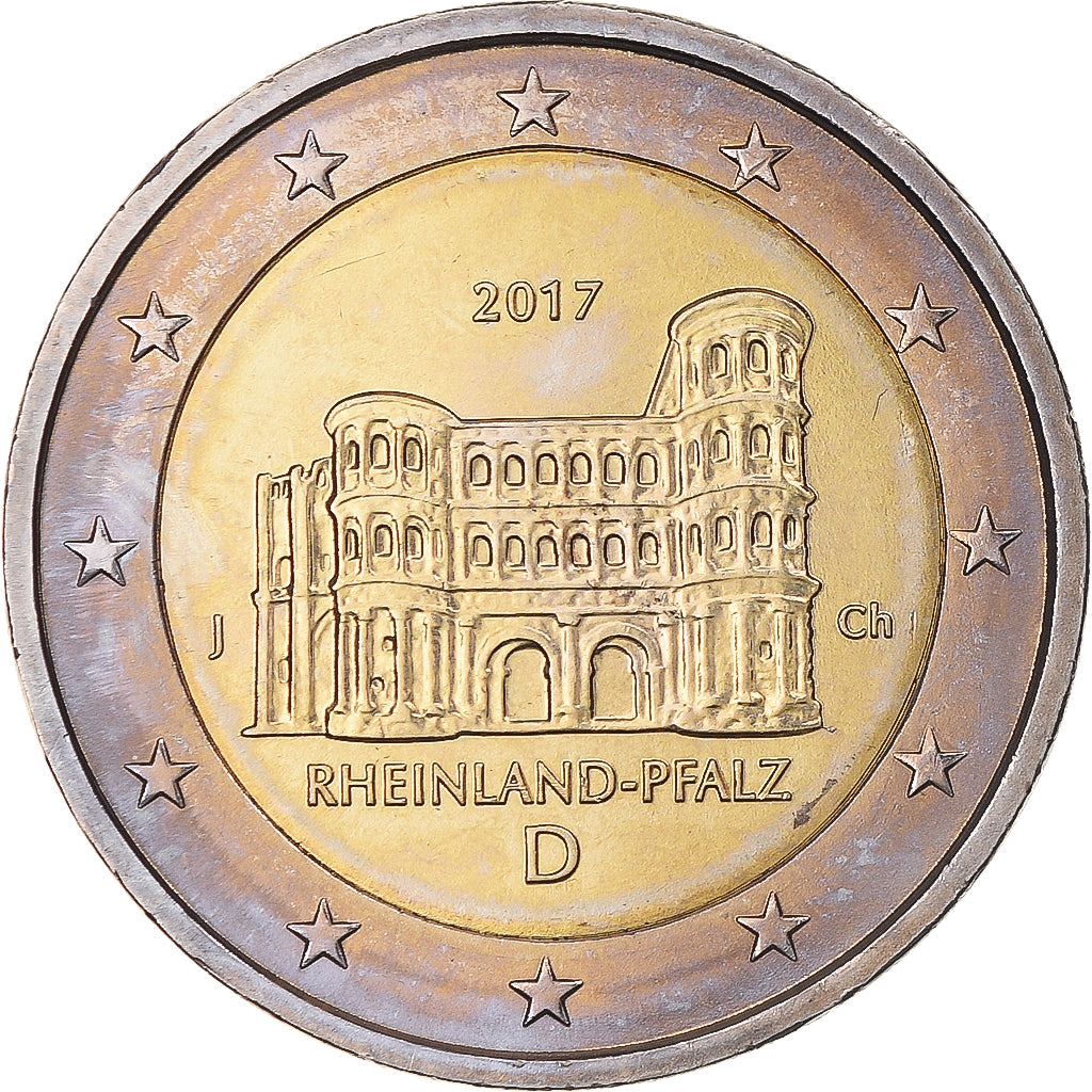 GERMANIA - REPUBBLICA FEDERALE, 2 Euro, Rhénanie-Palatinat, 2017, Hambourg
