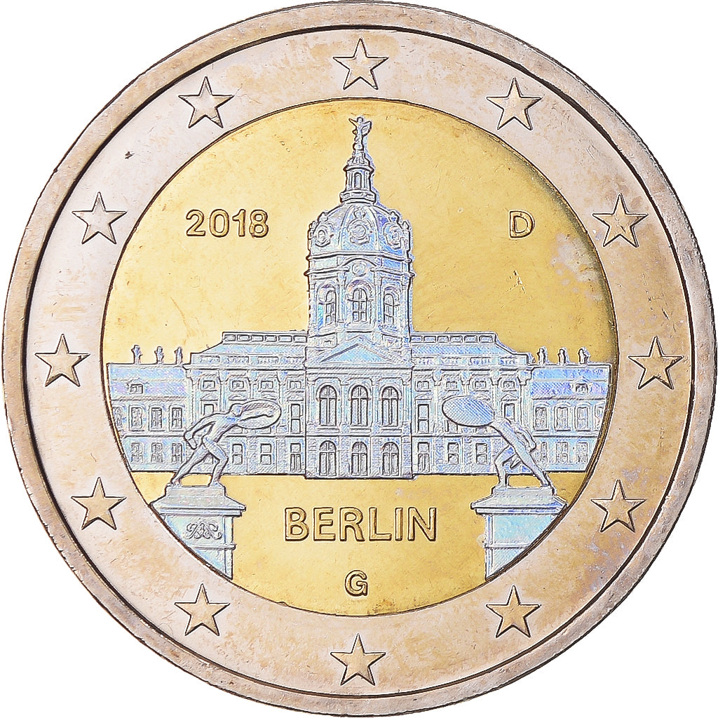 GERMANY - FEDERAL REPUBLIC, 2 Euro, Berlin, 2018, Karlsruhe, Iridescent, MS(63)