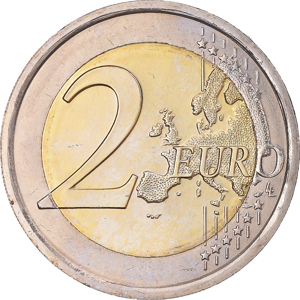 San Marino, 2 Euro, 2016, Rome, Iridescent, MS(64), Bi-Metallic