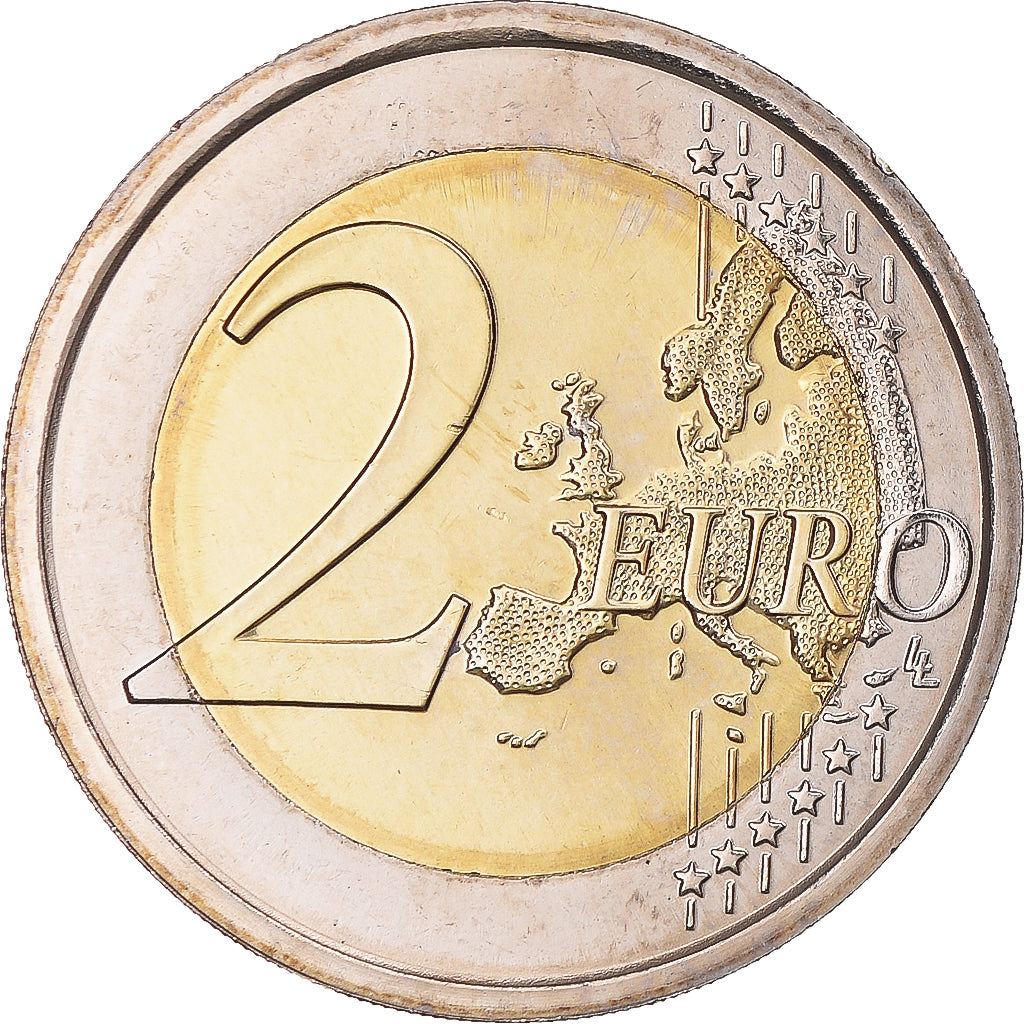 San Marino, 2 Euro, 2017, COLORISEE HOLOGRAMME.FDC, MS(65-70), Bi-Metallic