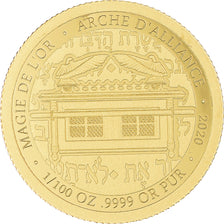 Moneda, República del Congo, Arche d'alliance, 100 Francs CFA, 2020, FDC, Oro