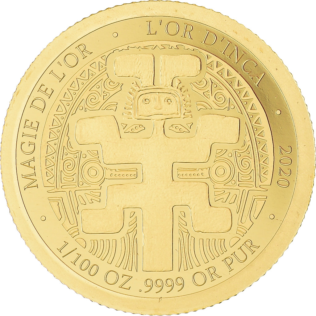 Moeda, República do Congo, L'or d'Inca, 100 Francs CFA, 2020, MS(65-70)