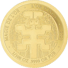 Moeda, República do Congo, L'or d'Inca, 100 Francs CFA, 2020, MS(65-70)