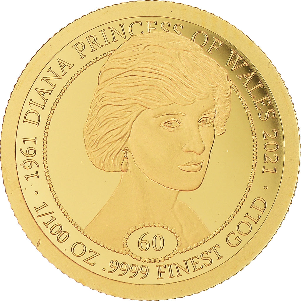 Münze, Liberia, Lady Diana, 20 Dollars, 2021, STGL, Gold, KM:New