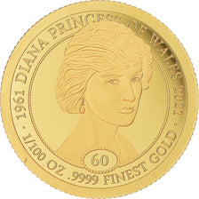 Münze, Liberia, Lady Diana, 20 Dollars, 2021, STGL, Gold, KM:New