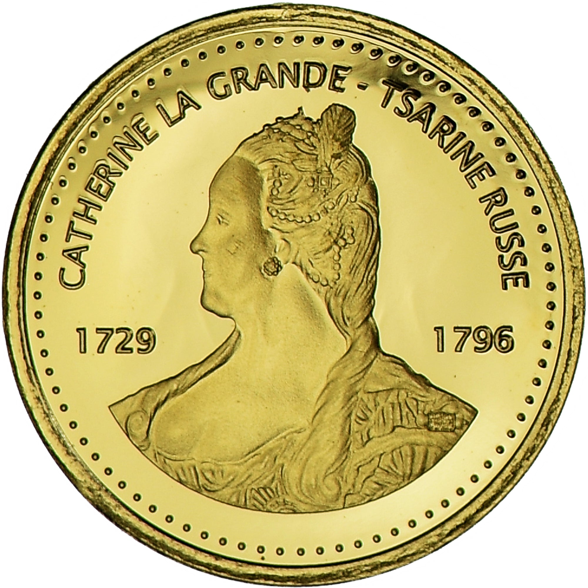Moneda, República del Congo, Catherine la Grande, 100 Francs CFA, 2021, FDC