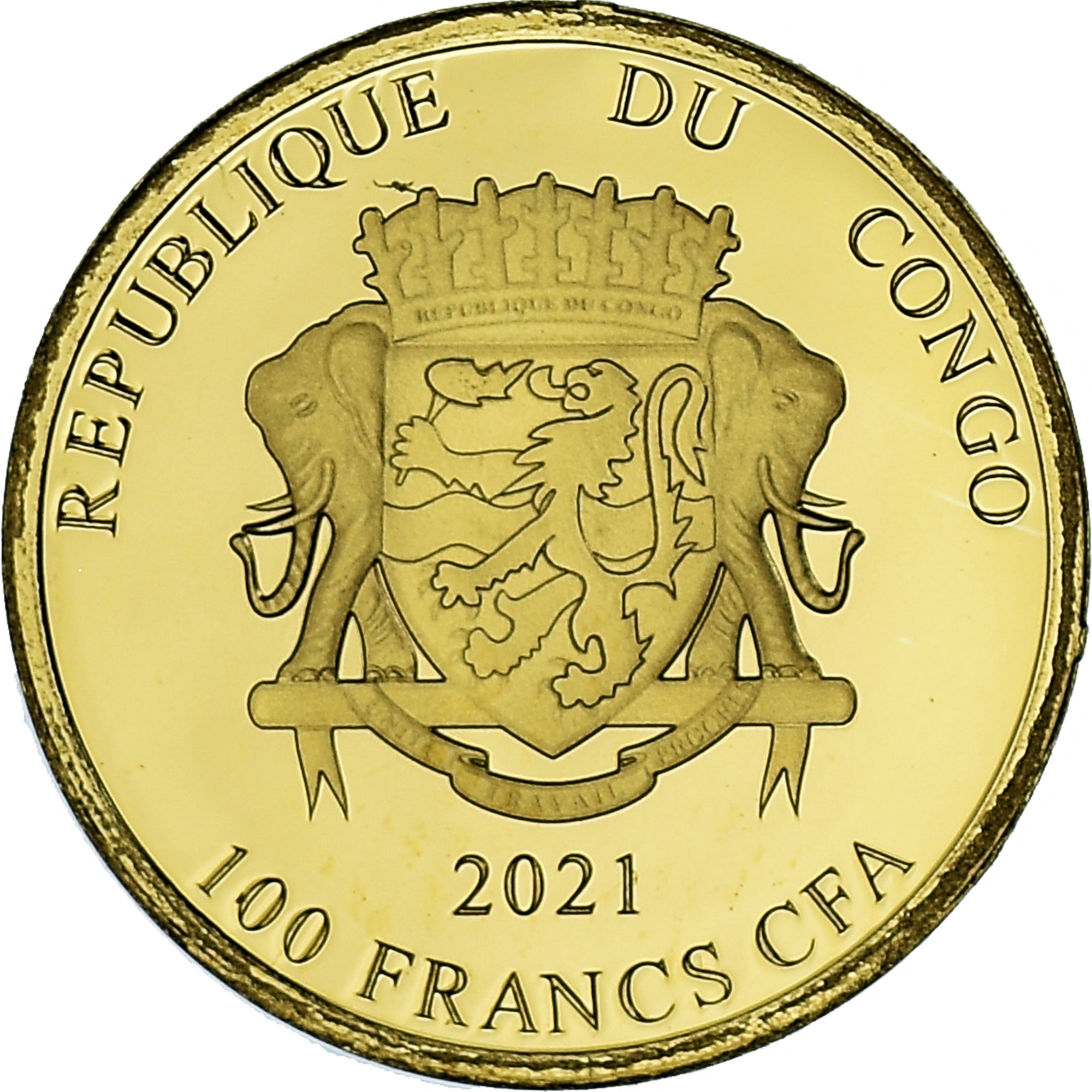 Moneda, República del Congo, Catherine la Grande, 100 Francs CFA, 2021, FDC